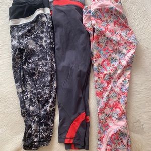 3 pairs Lululemon leggings